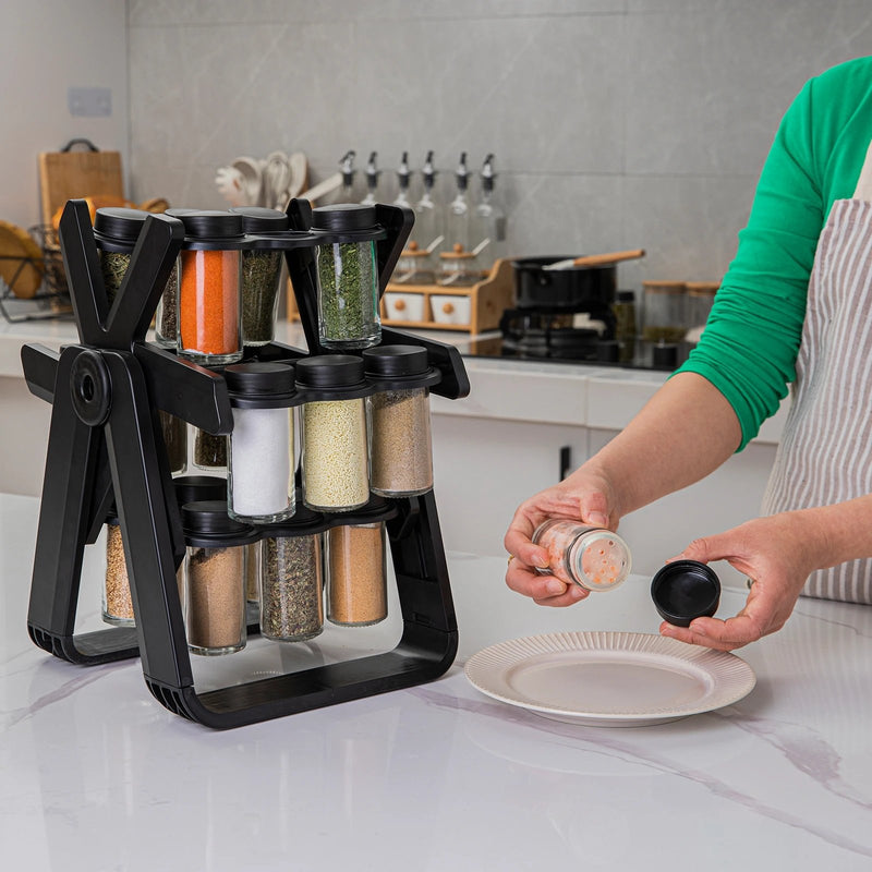 Super Rack de tempero giratório para tanque de armazenamento de cozinha